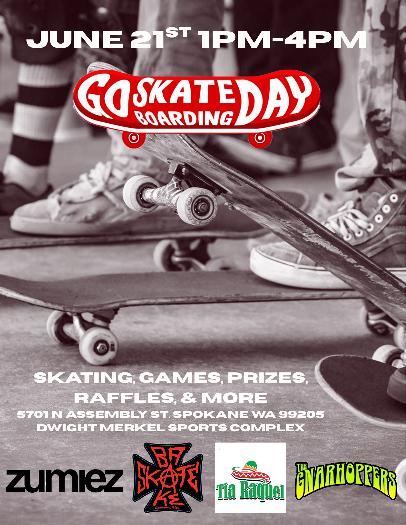Go Skateboarding Day flyer, June 21 at Dwight Merkel Sports Complex